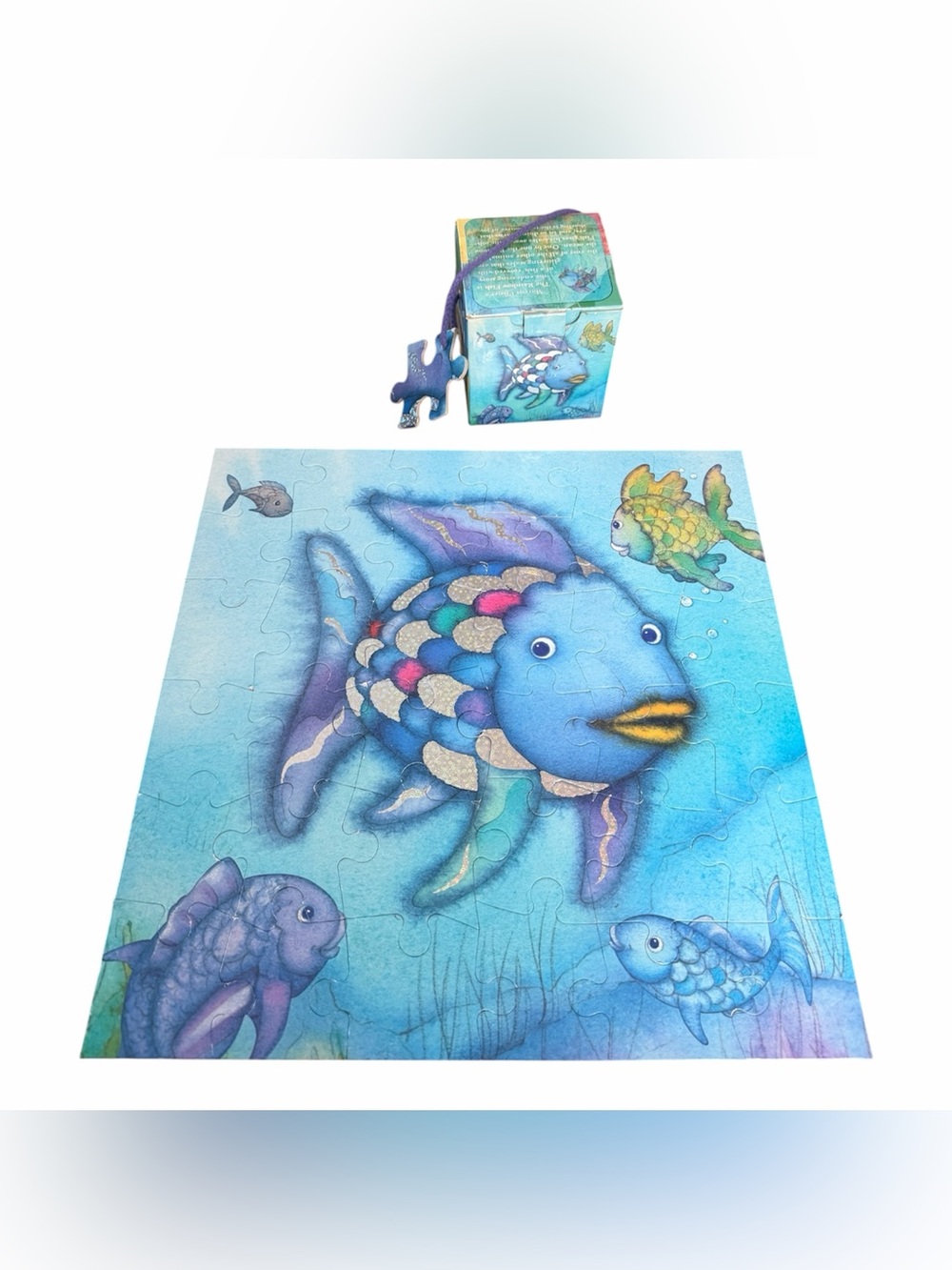 Rainbow Fish Marcus Pfister Jigsaw Puzzle Large 36 Piece 16" X 16" Mudpuppy